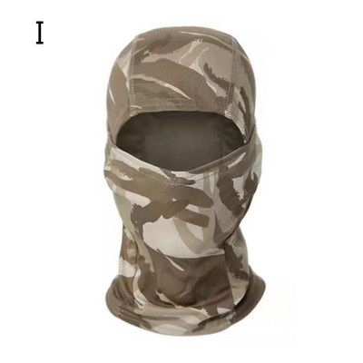 Tactical Balaclava Summer Cool Men Camouflage Full Face Mask Ski Bike Army Hunting Head Cover Cycling Face Mask Neck Gaiter