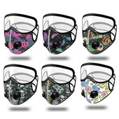 Szett Arcmaszk Aktívszén Porálló Kerékpáros Arcmaszk Szennyezésgátló Kerékpáros Kerékpáros Outdoor Sport Training arcvédő PM2.5