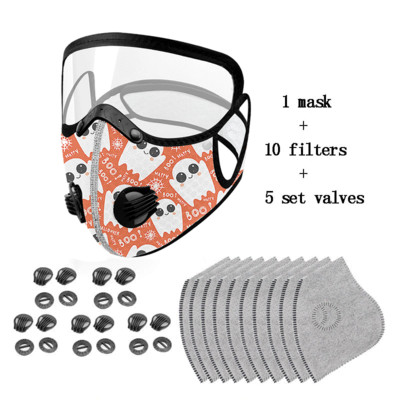 Szett Arcmaszk Aktívszén Porálló Kerékpáros Arcmaszk Szennyezésgátló Kerékpáros Kerékpáros Outdoor Sport Training arcvédő PM2.5