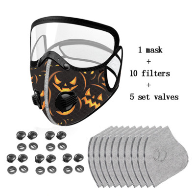 Szett Arcmaszk Aktívszén Porálló Kerékpáros Arcmaszk Szennyezésgátló Kerékpáros Kerékpáros Outdoor Sport Training arcvédő PM2.5