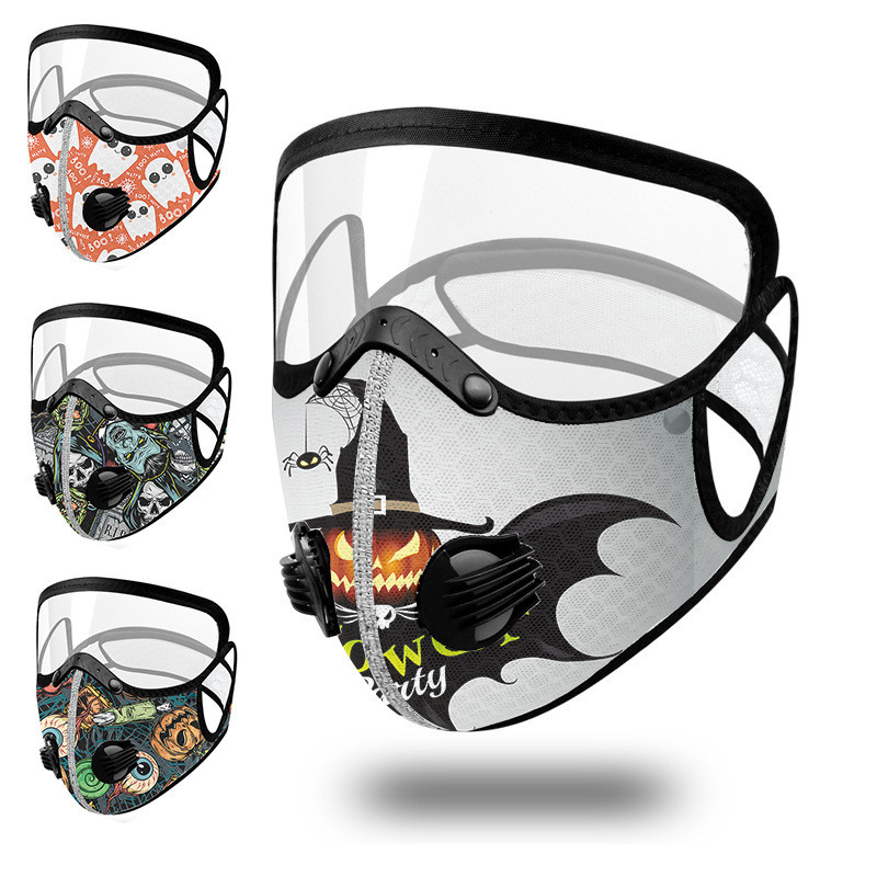 Szett Arcmaszk Aktívszén Porálló Kerékpáros Arcmaszk Szennyezésgátló Kerékpáros Kerékpáros Outdoor Sport Training arcvédő PM2.5