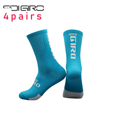 SIDI-GIRO 4 poros Naujos sportinės kompresinės dviračių kojinės Vyriškos profesionalios lenktyninės kalnų dviračių kojinės calcetines ciclismo hombre