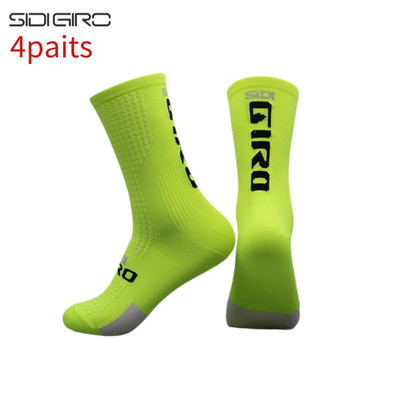 SIDI-GIRO 4 poros Naujos sportinės kompresinės dviračių kojinės Vyriškos profesionalios lenktyninės kalnų dviračių kojinės calcetines ciclismo hombre