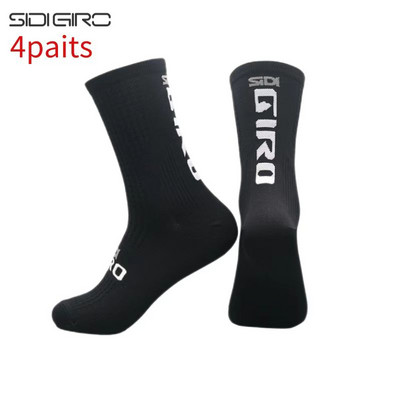 SIDI-GIRO 4 poros Naujos sportinės kompresinės dviračių kojinės Vyriškos profesionalios lenktyninės kalnų dviračių kojinės calcetines ciclismo hombre