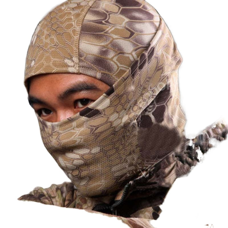 Mask Tactical Military Hunt Wargame Airsoft Outdoor Kiiresti kuivav kapuuts kaitse Balaclava Chiefs Python kogu näo sall