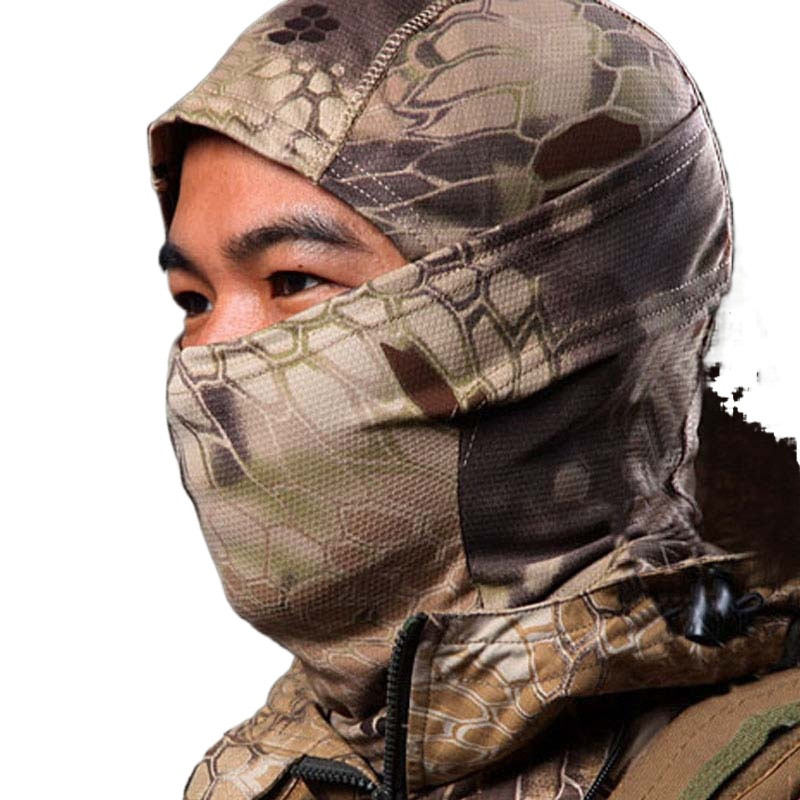 Mask Tactical Military Hunt Wargame Airsoft Outdoor Kiiresti kuivav kapuuts kaitse Balaclava Chiefs Python kogu näo sall