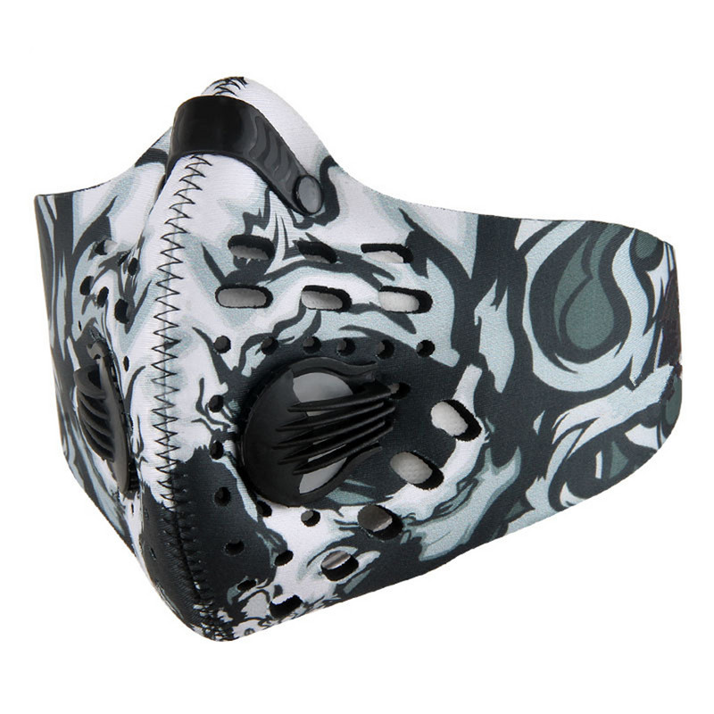 Fast Ship aktív szén Férfi női kerékpározás téli arcmaszk futómaszkok szűrős snowboard motorkerékpár szennyezés elleni maszk