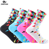 8 szín Új Kerékpáros Zokni Férfi Női Profi Szabadtéri Sport Kosárlabda Zokni Mountain Bike Race Zokni S10