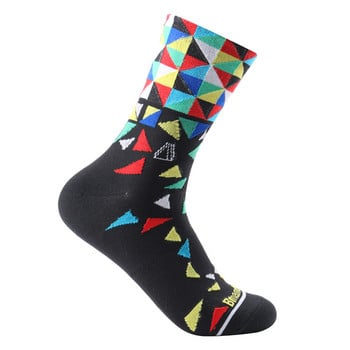 8 цвята Нови чорапи за колоездене Мъжки женски Професионални спортни на открито Баскетболни чорапи Планински велосипедни състезателни чорапи S10