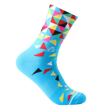 8 цвята Нови чорапи за колоездене Мъжки женски Професионални спортни на открито Баскетболни чорапи Планински велосипедни състезателни чорапи S10