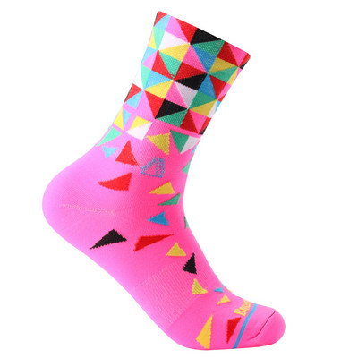 8 szín Új Kerékpáros Zokni Férfi Női Profi Szabadtéri Sport Kosárlabda Zokni Mountain Bike Race Zokni S10