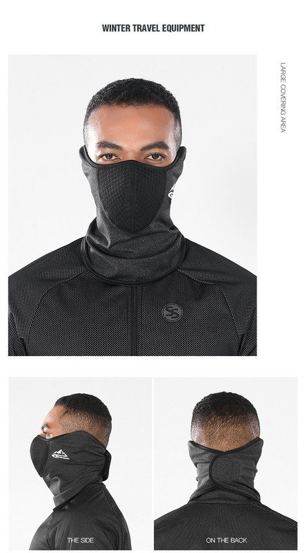 Bărbați de iarnă Drumeții Ciclism Mască de față completă Mască de bicicletă respirabilă Sport Bicicletă Sport jumătate de mască de față Mască de bicicletă anti ceață