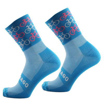 2023-as új professzionális sport kerékpáros zoknik Légáteresztő férfi női hegymászó túrázás gyalogos futózokni