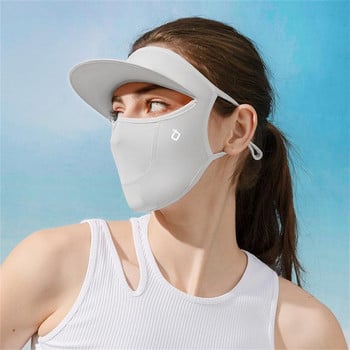 Жени Мъже Слънцезащитна маска Спорт на открито Колоездене Дишаща миеща се за многократна употреба Двуслойна ледена копринена маска Righing Лов Туризъм