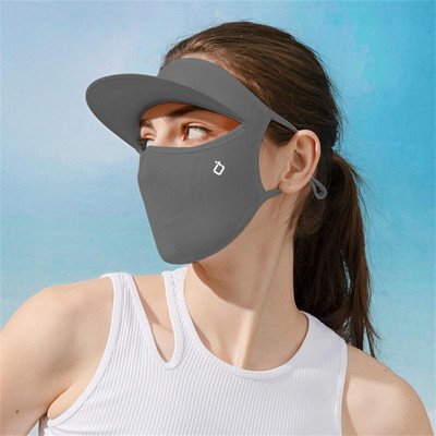 Moterų vyrų apsaugos nuo saulės kaukė lauko sportui dviračių sportas kvėpuojantis plaunamas daugkartinis dvisluoksnis ledinis šilko kaukė Righing medžioklė Žygiai