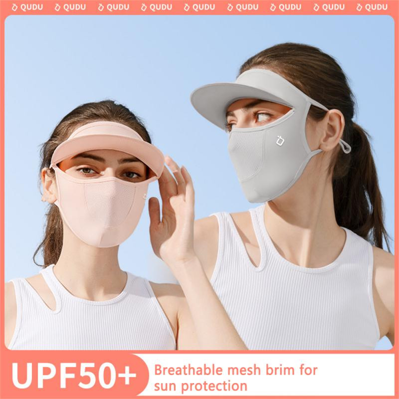 Moterų vyrų apsaugos nuo saulės kaukė lauko sportui dviračių sportas kvėpuojantis plaunamas daugkartinis dvisluoksnis ledinis šilko kaukė Righing medžioklė Žygiai