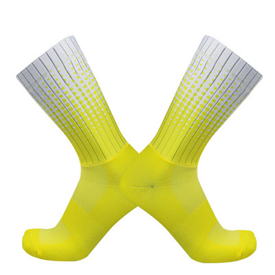 Uus stiil Polka Dot Suvised Rattasokid Libisemiskindlad Silikoon Pro Outdoor Rattasokid Calcetines Ciclismo