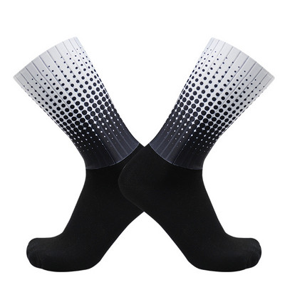 Uus stiil Polka Dot Suvised Rattasokid Libisemiskindlad Silikoon Pro Outdoor Rattasokid Calcetines Ciclismo