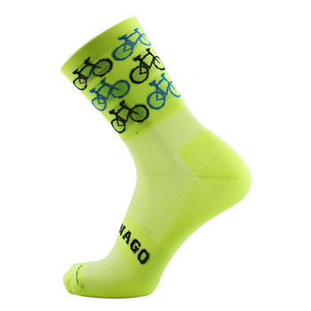 Унисекс дишащи бързосъхнещи найлонови чорапи за каране на велосипед Колоездене Спортни чорапи Баскетболни футболни чорапи за мъже и жени S26