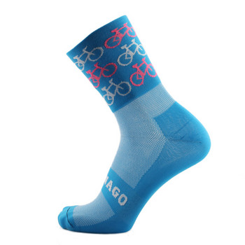 Унисекс дишащи бързосъхнещи найлонови чорапи за каране на велосипед Колоездене Спортни чорапи Баскетболни футболни чорапи за мъже и жени S26