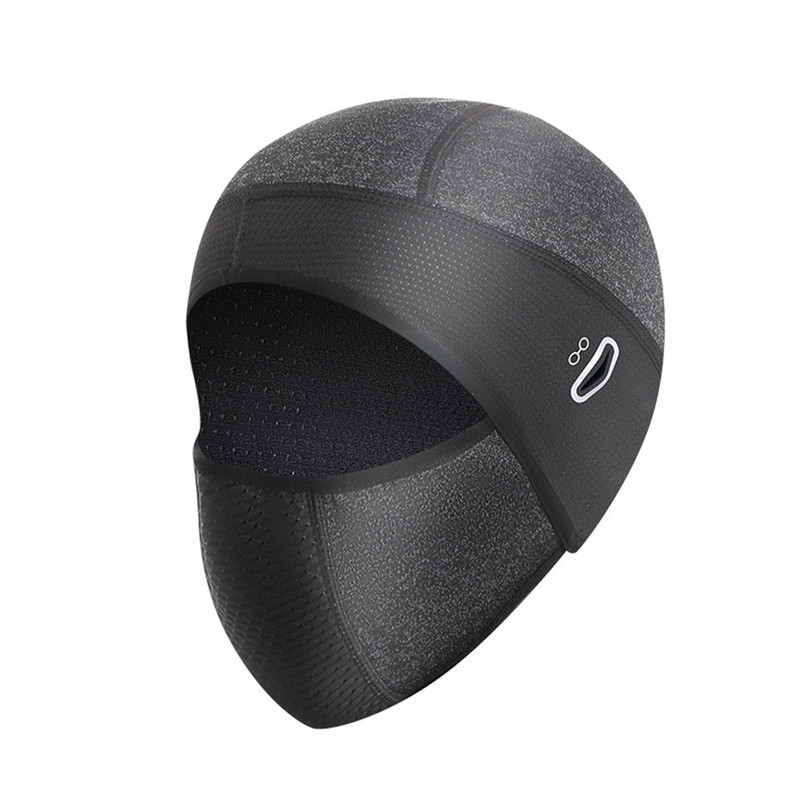 Sisak alatti szemüvegek Lyuk izzadságelnyelés porálló szélálló kerékpáros fejfedő teljes fedésű napvédelem magas elasztikus vastagított