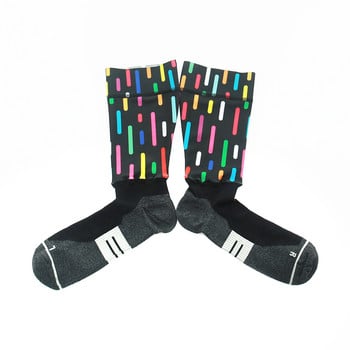 Качествени чорапи за колоездене Мъжки Дамски чорапи за велосипеди Баскетболни чорапи Състезателни чорапи Улична мода Ролкови кънки Хип-хоп Чорапи