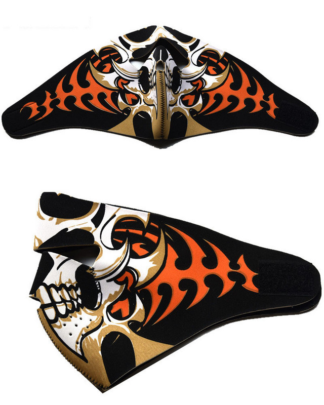 Biciklistička maska za lice otporna na prašinu Biciklistička maska za trening na otvorenom Štitnik za lice CS Kamuflažna maska s lubanjom Punk Tactics Maska za Noć vještica