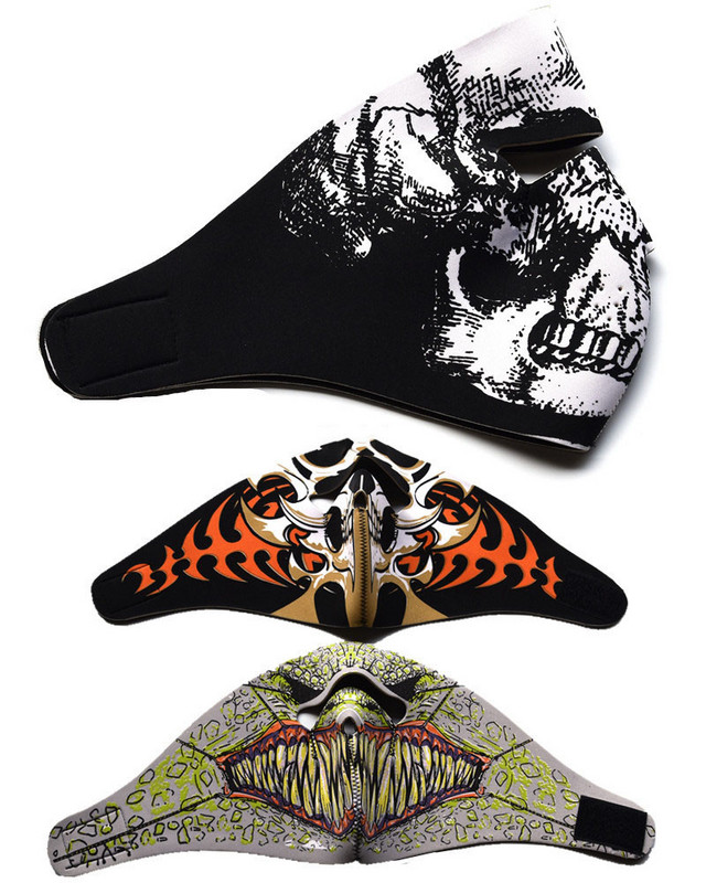 Biciklistička maska za lice otporna na prašinu Biciklistička maska za trening na otvorenom Štitnik za lice CS Kamuflažna maska s lubanjom Punk Tactics Maska za Noć vještica