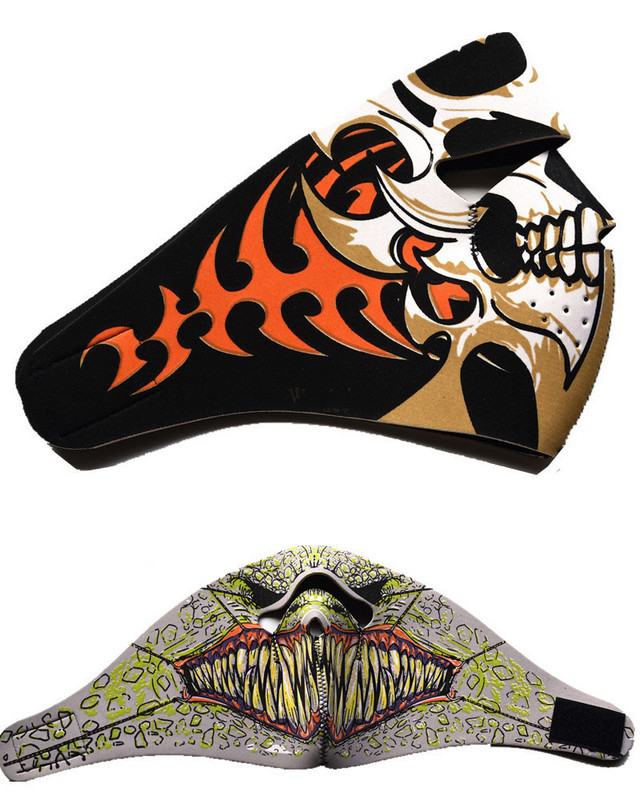 Biciklistička maska za lice otporna na prašinu Biciklistička maska za trening na otvorenom Štitnik za lice CS Kamuflažna maska s lubanjom Punk Tactics Maska za Noć vještica