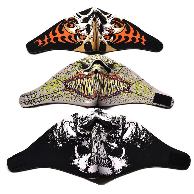 Biciklistička maska za lice otporna na prašinu Biciklistička maska za trening na otvorenom Štitnik za lice CS Kamuflažna maska s lubanjom Punk Tactics Maska za Noć vještica