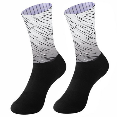 2021 Új Bike Team Aero Socks Varrat nélküli csúszásgátló kerékpáros zoknik Országúti kerékpáros zoknik kültéri versenymotoros zoknik