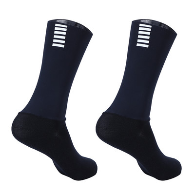 2021 Új Bike Team Aero Socks Varrat nélküli csúszásgátló kerékpáros zoknik Országúti kerékpáros zoknik kültéri versenymotoros zoknik