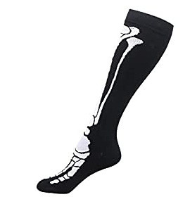 Spordisokid Halloween Skull Horror Compression Sokid Sport Põlv Kõrged Mehed Naised Chaussette De Compression Medias De Compression