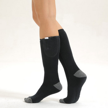 Зимни еластични електрически мъжки дамски нагревателни електрически чорапи Дишащо зареждане против настинка Топли крака Отопляеми термочорапи