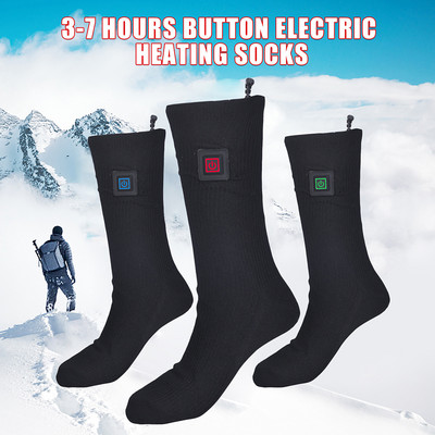 Winter Elastic Electric Men`s Women`s Heating Electric Socks Breathable Charging Anti-Cold Foot Warmer Heated Thermal Stockings