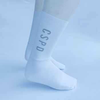 MAAP противоплъзгащи силиконови аеро чорапи Светлоотразителни чорапи за колоездене Мъжки бели велосипедни спортни чорапи за велосипеди за бягане