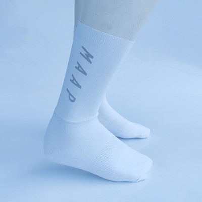 MAAP Αντιολισθητικές κάλτσες σιλικόνης Aero Ανακλαστικές κάλτσες ποδηλασίας ανδρικές λευκές κάλτσες αθλητικών ποδηλάτων για τρέξιμο