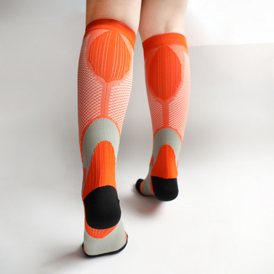Bėgimo kompresinės kojinės kojinės dviračiams dviračių kojinės vyrams kompresinės kojinės medicininės slaugos kojinės aukštai 30 mmHg