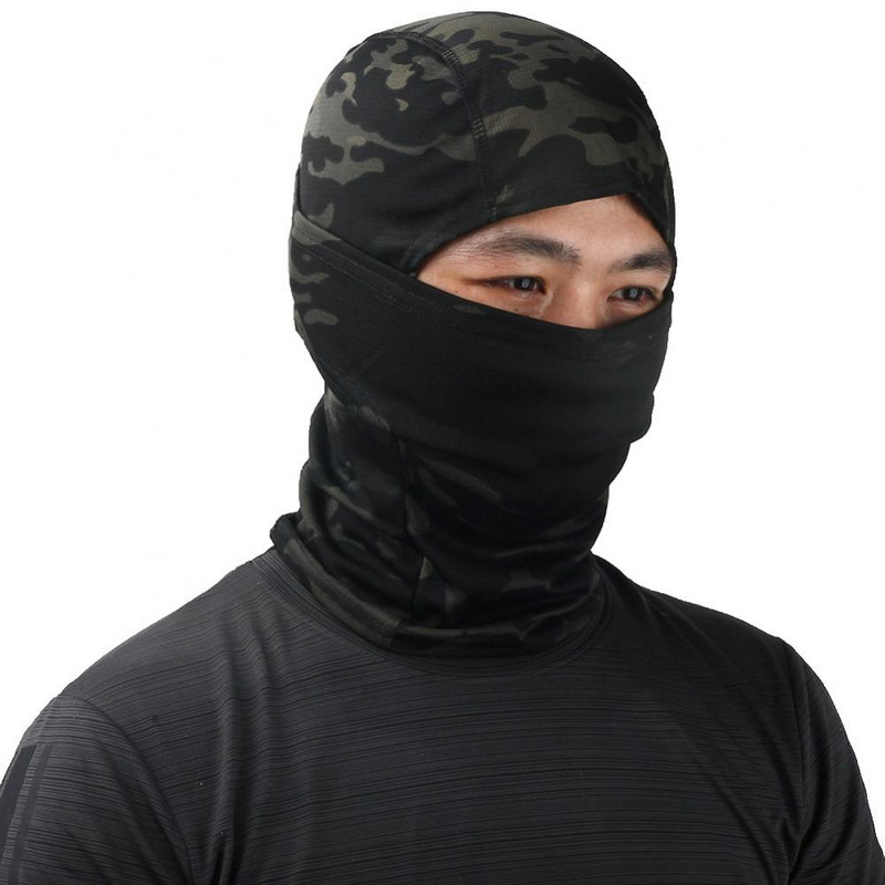 Încălzitor de iarnă Fleece Balaclava tactică Mască integrală Schi Paintball Alergare Vânătoare Drumeții Ciclism Sport Snowboard Esarfă Bărbați