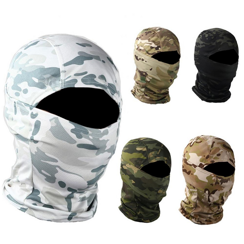 Încălzitor de iarnă Fleece Balaclava tactică Mască integrală Schi Paintball Alergare Vânătoare Drumeții Ciclism Sport Snowboard Esarfă Bărbați