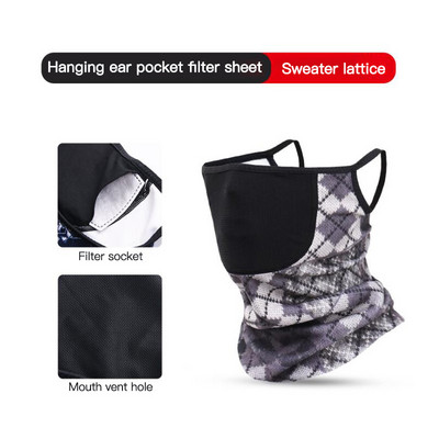 Talvine jalgratta näomask tuulekindel fliisist suusajooksmise spordimask soe kaelasall hingav välispordi jalgratta näomask