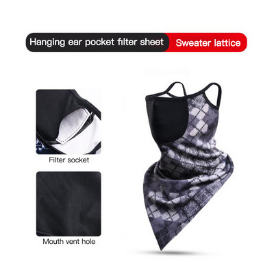 Talvine jalgratta näomask tuulekindel fliisist suusajooksmise spordimask soe kaelasall hingav välispordi jalgratta näomask