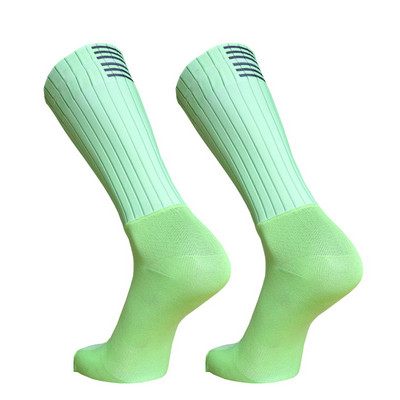 Professionaalid jalgrattasokid Pro Team Aero sokid Mugavad hingavad libisemisvastased õmblusteta silikoonist jooksusokid