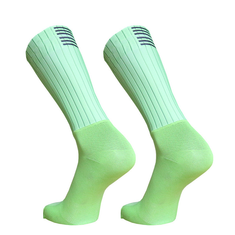 Professionaalid jalgrattasokid Pro Team Aero sokid Mugavad hingavad libisemisvastased õmblusteta silikoonist jooksusokid