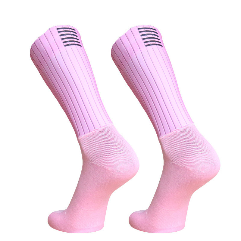 Professionaalid jalgrattasokid Pro Team Aero sokid Mugavad hingavad libisemisvastased õmblusteta silikoonist jooksusokid