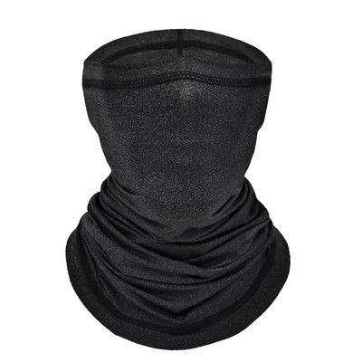 WOSAWE Mască de față din mătase de gheață pentru bărbați Protecție solară Mască de față de călărie respirabilă Protecție UV Protecție împotriva radiațiilor UV Crăciun pentru cap pentru bicicletă Bandă pentru cap Mască Esarfă