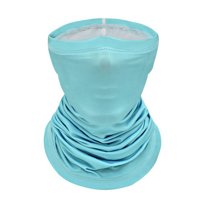 WOSAWE Mască de față din mătase de gheață pentru bărbați Protecție solară Mască de față de călărie respirabilă Protecție UV Protecție împotriva radiațiilor UV Crăciun pentru cap pentru bicicletă Bandă pentru cap Mască Esarfă