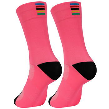 2021 Висококачествени спортни чорапи с професионална марка Дишащи шосейни чорапи за велосипеди Спорт на открито, състезания Колоездене Чорапи Обувки