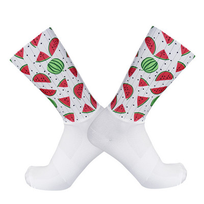 Νέες κάλτσες ποδηλασίας Καλοκαιρινές δροσερές αναπνεύσιμες αντιολισθητικές κάλτσες σιλικόνης Pro Competition Aero Sports Bike Running Κάλτσες Calcetines Ciclismo