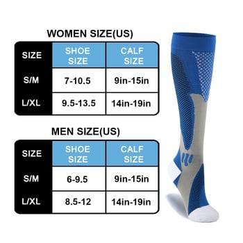 Мъжки компресионни чорапи Медицински чорапи за кърмачки Бързосъхнещи Колоездене на открито Трекинг Футболни Дишащи Спортни чорапи за възрастни